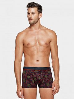 Стильные боксеры с принтом из тенселя синего цвета I AM WHAT I WEAR FM-1260J25-K24