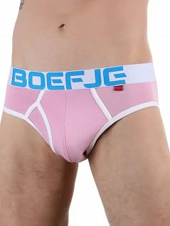 Мягкие брифы из хлопка розового цвета Boefje RT47418