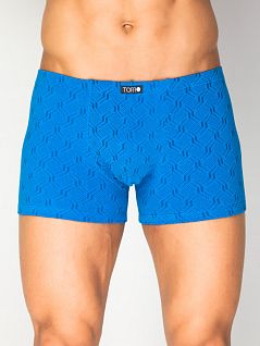 Яркие мужские трусы боксеры голубого цвета с принтом Torro LFTMX2078 BLUE