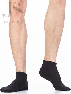 Укороченные носки из гладкого хлопка Omsa JSECO 402 (5 пар) nero