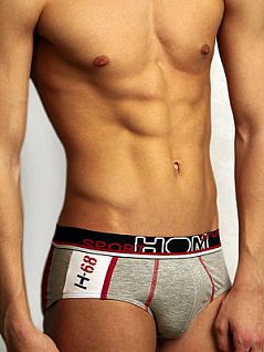 Мужские серые трусы со спортивным дизайном HOM HSport 01531cZ9