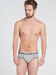 Мягкие брифы с добавлением эластана PJ-Snelly Uomo_U974 серый