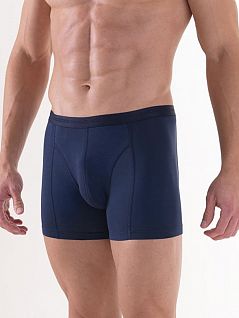 Эластичные мужские трусы-боксеры из хлопка синего цвета BlackSpade AURA b9502 Navy