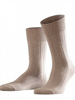 Роскошные кашемировые носки FALKE 14423 Lhasa Rib (муж.) Бежевый 5410