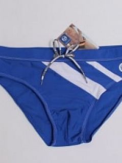 Классические мужские плавки слипы синего цвета с принтом Sergio Tacchini 15536_7 васильковый (bluette)