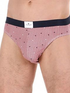 Эластичные слипы из хлопка и модала с узором розового цвета Tom Tailor RT70464/5646