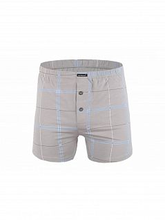 Классические мужские семейные трусы серого цвета в клетку Gentlemen SIGB7753
