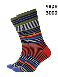 Носки с усиленной пяткой Burlington 20535 Stripe SO Черный