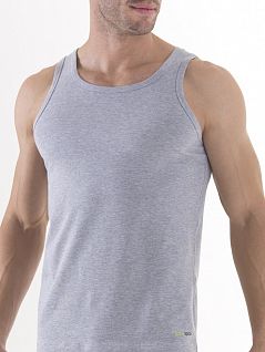 Серая мужская майка из хлопка BlackSpade TENDER COTTON b9238 Gray Melange