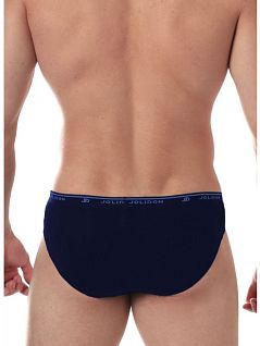 Эластичные брифы на брендированной резинке Jolidon DT273блнТм Dark_blue