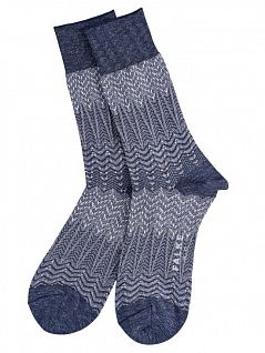Модные носки с джинцовыми нарядами Falke 14031 Denim Chevron SO Серый 6660
