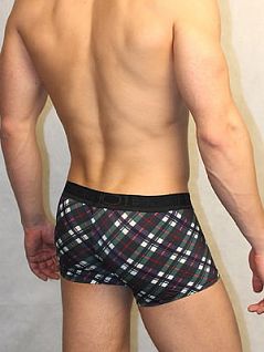 Мужские хипсы в клеточку разноцветные HOM HO1Tartan 02219cG9