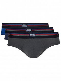 Мужские трусы из тонкого хлопка (3 шт) Jockey 17302483 (муж.) (3шт.) Графитовый