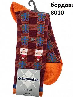 Тонкие мужские носки Burlington 20533 Men Christmas S (муж.) Бордовый 8010
