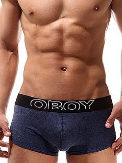 Мужские синие хипсы с широким поясом Oboy Jeans 6029c51