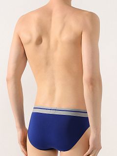 Ярко-синие брифы с заниженной посадкой Ermenegildo Zegna н3л610990ез Темный-синий 402