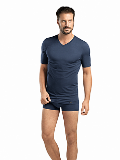 Футболка из мягкого модала Hanro 074070ханро Синий 593
