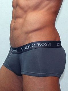 Эластичные мужские трусы микро хипсы серого цвета Romeo Rossi Heaps R5001-4 распродажа