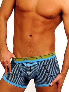 Мужские голубые трусы в полоску HOM Underground 01772cB9