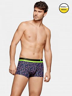 Яркие боксеры с геометрическим принтом синего цвета I am what i wear FM-1208H51-F86