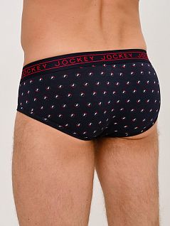 Стильные брифы с принтом из хлопка и модала синего цвета JOCKEY 1508212Hc499