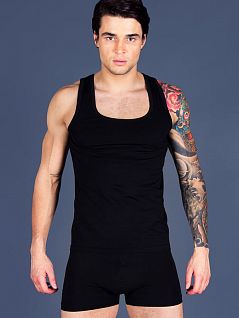 Мягка майка из хлопка LTB2001 Sis черный распродажа