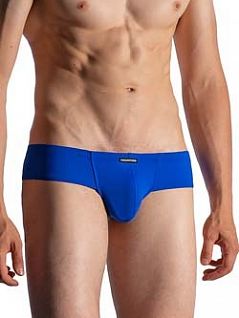 Эластичные брифы с эффектом второй кожи голубого цвета Manstore 210625c9820