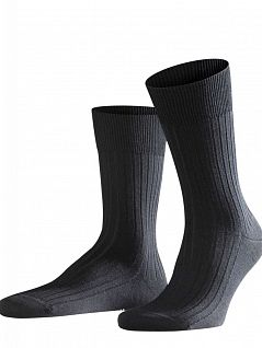 Мужские носки выполнены из 100% шерсти Falke 14415 Bristol (муж.) Черный (3000)