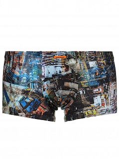 Тонкие многоцветные мужские трусы-шорты bruno banani Urban Chaos 22011456 бруно Многоцветный