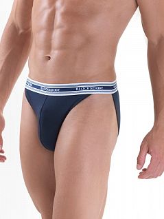 Удобные мужские трусы-тонг синего цвета BlackSpade SPORT b9411 синий