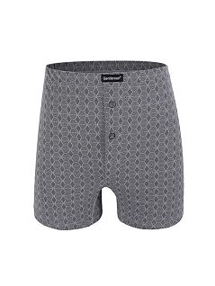Классические трусы с оригинальным узором Gentlemen DT8042гбТм Серый