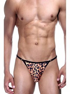 Леопардовые стринги из тонкой ткани Don Moris RTDM031646