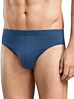 Хлопковые мужские трусы слипы синего цвета Hanro 073085ханро Синий