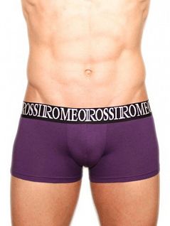 Облегающие боксеры из хлопка фиолетового цвета ROMEO ROSSI R5002-4