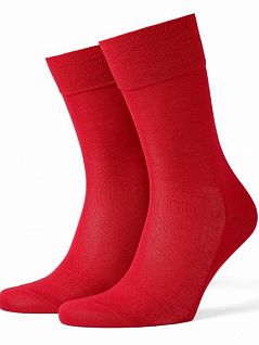 Элегантные красные мужские носки из мягкого хлопка Falke 21036 Cardiff SO (муж.) Красный 8228