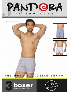 Трусы с принтом "зигзаги и ромбы" Pandora JSPD 1820 (3 шт.) boxer assorti