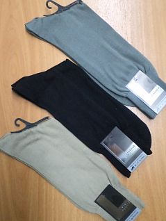 Комфортные носки из 100% шелка серого цвета Lindner FM-15003180013-1411