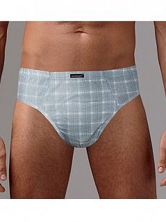 Комплект брифов (2шт) из трикотажного полотна Gentlemen SIGP7274 (2 шт.) синий и серый