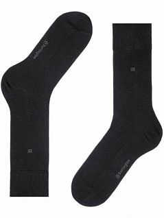 Элегантные черные мужские носки из мягкого хлопка Falke 21036 Cardiff SO (муж.) Черный 3000