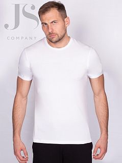 Нежная футболка с круглым вырезом Oxouno JSOXO 0058 KULIR SLIM U-вырез белый