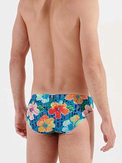 Яркие плавки-брифы с узором из крупных экзотических цветов HOM 40c2761cP0PF