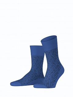 Теплые носки из шерсти и хлопка Falke 12461 SensNoble Guise Синий 6474