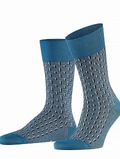 Мягкие носки на комфортных манжетах Falke 12408 Strap Boundary SO (муж.) Синий 6508