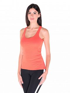 Майка женская борцовка на узких лямках для ежедневной носки или занятий спортом LTBS5519 BlackSpade оранжевый