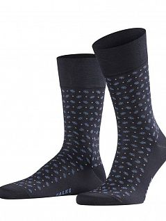 Эластичные носки на широких манжетах FALKE 13344 Sens. Jabot SO (муж.) Черный-коричневый (6376)