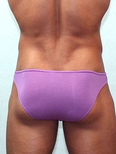 Светлые мужские трусы слипы фиолетового цвета Romeo Rossi Slips R2005-6