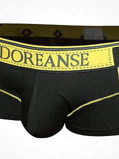 Хипсы в спортивном стиле черный с желтым вставками Doreanse 1730c01 распродажа