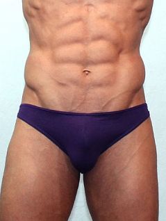 Мягкие фиолетовые мужские трусы мини Romeo Rossi Slips R2005-5