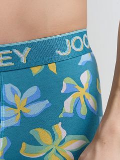 Анатомические боксеры с цветочным принтом голубого цвета Jockey 1810251c834