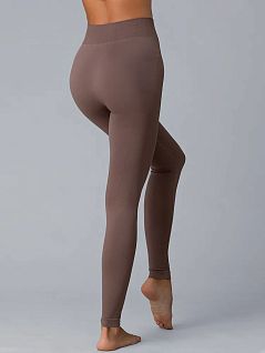 Современные леггинсы с моделирующим эффектом GIULIA JSLEGGINGS RIB deep taupe gul